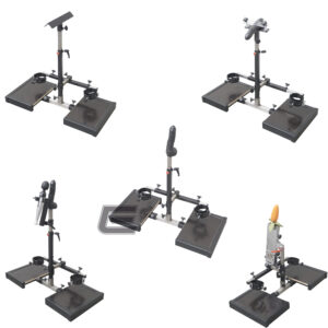 "6in1" zerlegbares Stehpodest für Penispranger, Dildohalter, Spanischer Reiter, FM, Wand-Massager & Plug