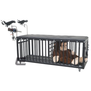 Flexibly divided lying cage